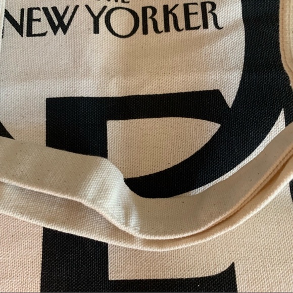 Iconic New Yorker Canvas Tote Carryall Bag - Picture 9 of 9